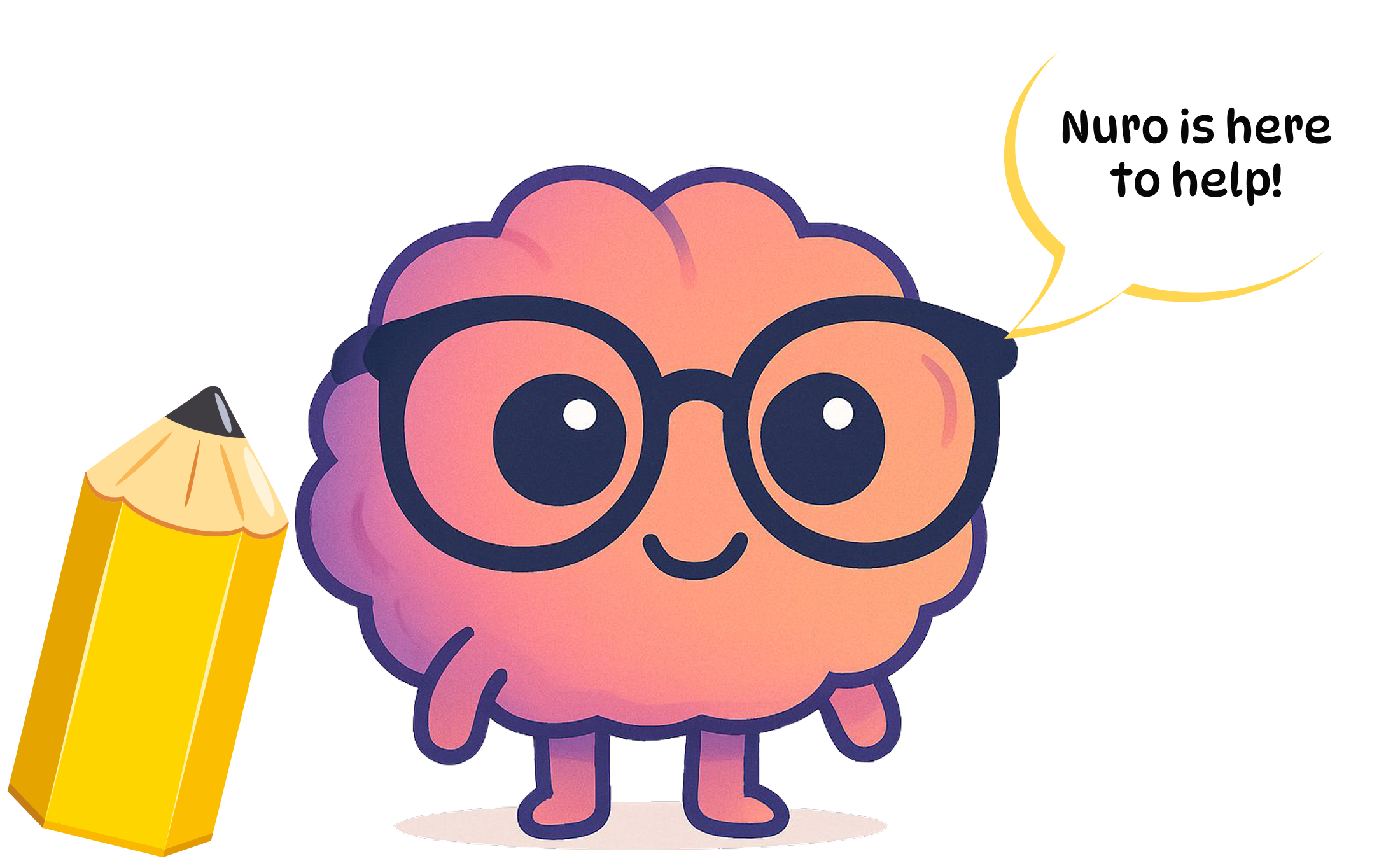 Nuro, the friendly brain mascot